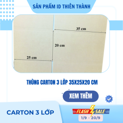 Thùng carton 3 lớp 35x25x20 cm