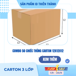 Combo 50 chiếc thùng carton 12x12x12