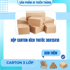 Hộp carton kích thước 30x15x10