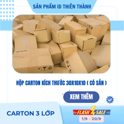 Hộp carton kích thước 30x10x10 ( Có sẵn )