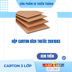Hộp carton kích thước 20x15x5
