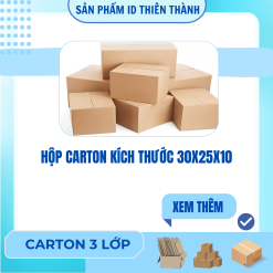 Hộp carton kích thước 30x25x10
