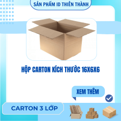 Hộp carton kích thước 16x6x6