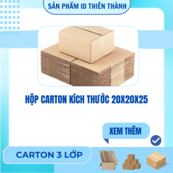 Hộp carton kích thước 20x20x25